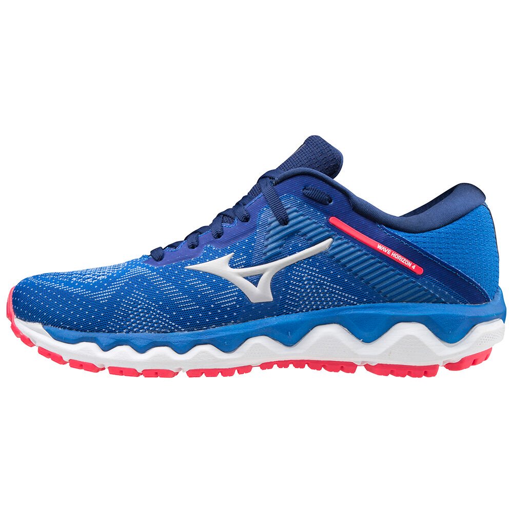 Mizuno Women's Running Shoes Wave Horizon 4 Blue/Pink - GQNCEDS-79